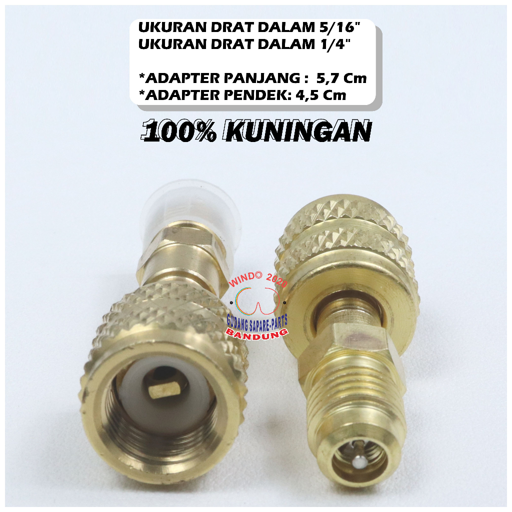 SAMBUNGAN  R 410  NEPEL R32 &amp; R410 | ADAPTER / KONEKTOR KRAN OUT DOOR KE SELANG MANIFOLD / ANALISER