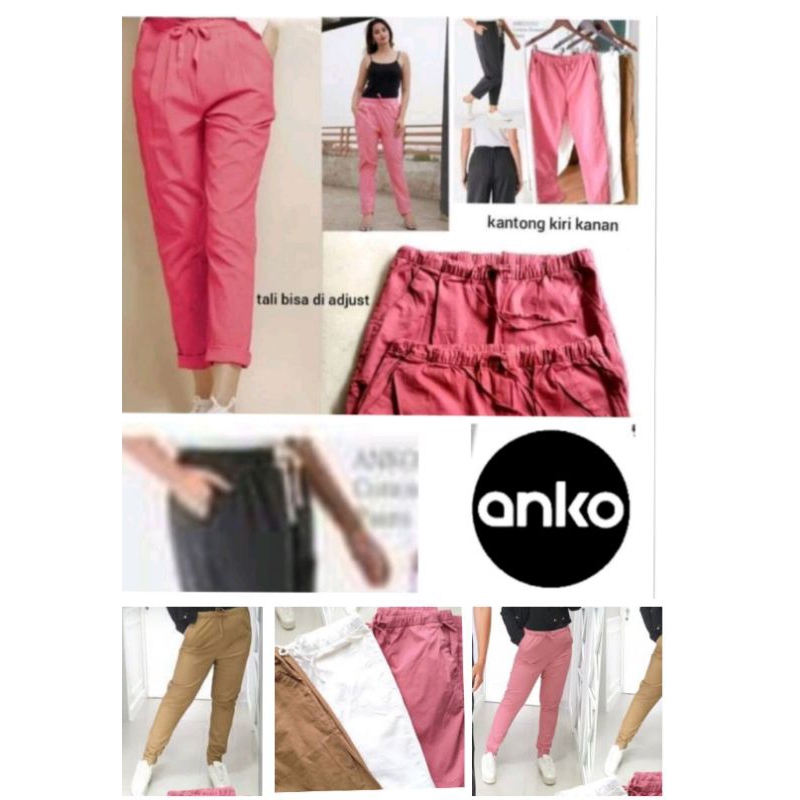 Celana Panjang  A*NCOCotton Twill Strch Tebel  Wanita