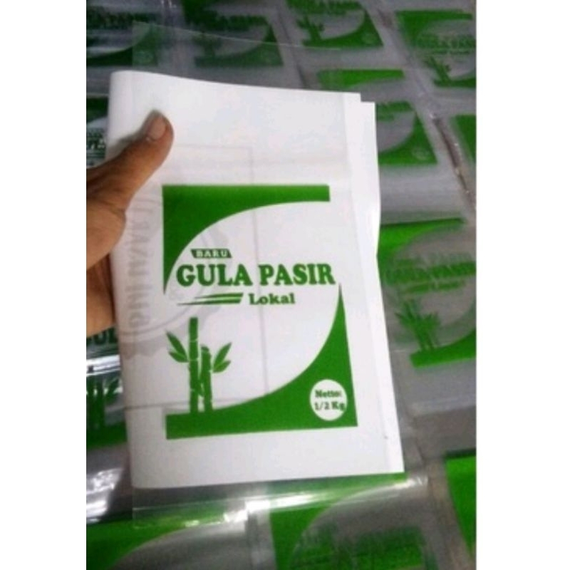 

PLASTIK KEMASAN GULA PASIR 500g ISI 50 PCS