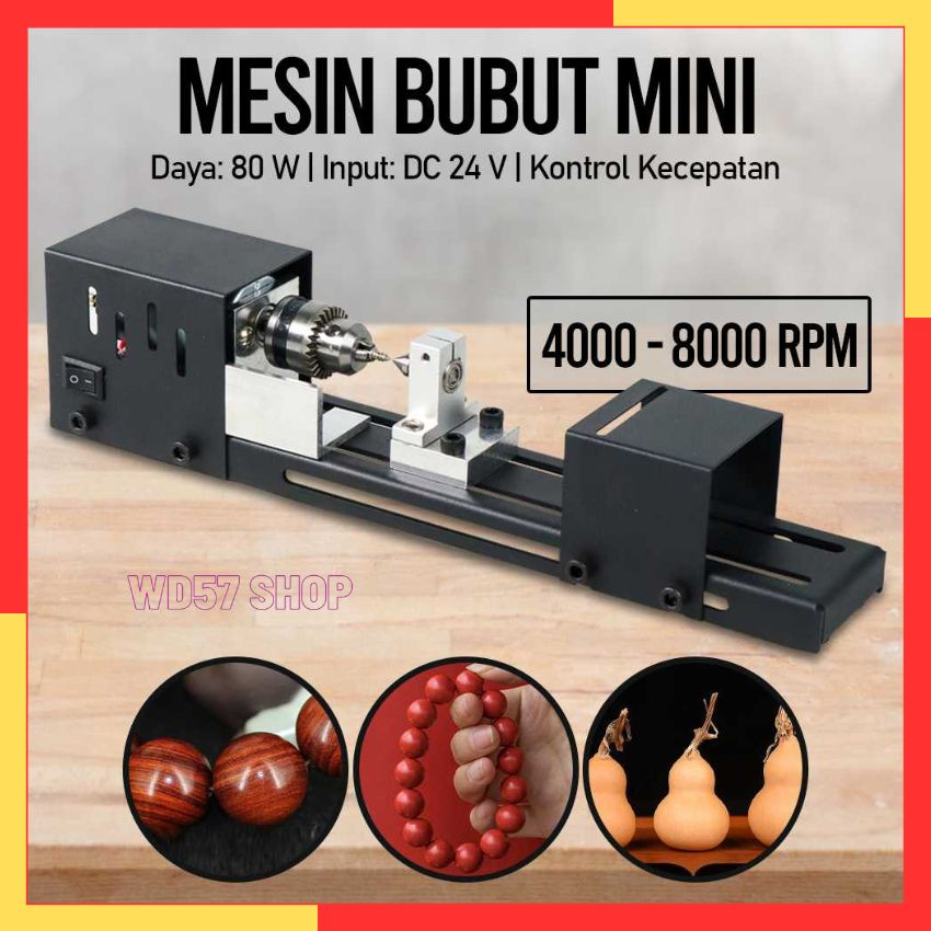 Mesin Bubut Mini Satu Set Pisau Pahat Kunci Lathe Wood Mini DIY Pemotong Kerajinan Ukir Kayu Amplas 