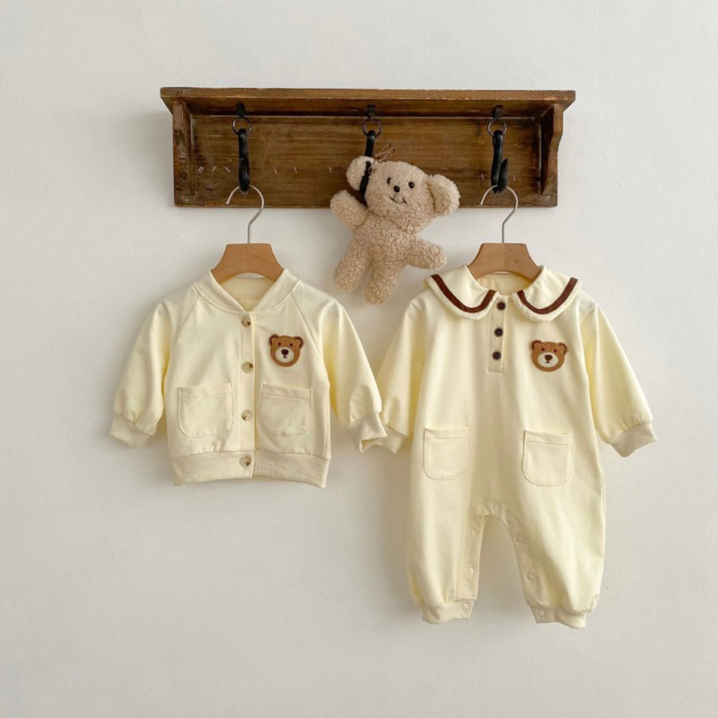 Colar bear jumpsuit bayi beruang