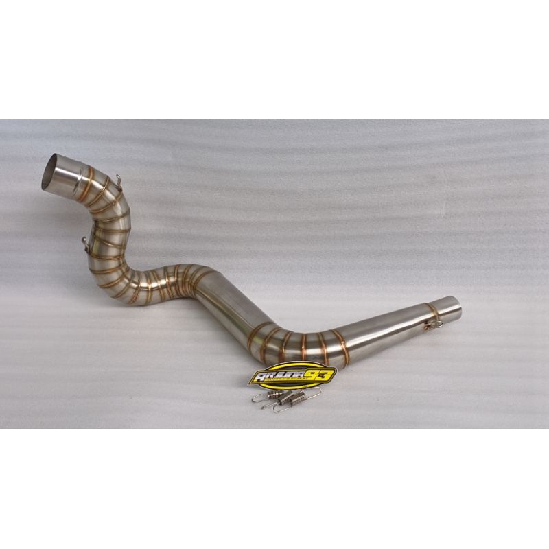 LETER S/SAMBUNGAN TENGAH KNALPOT VIXION SATRIA FU MODEL KIDAL NON STEP