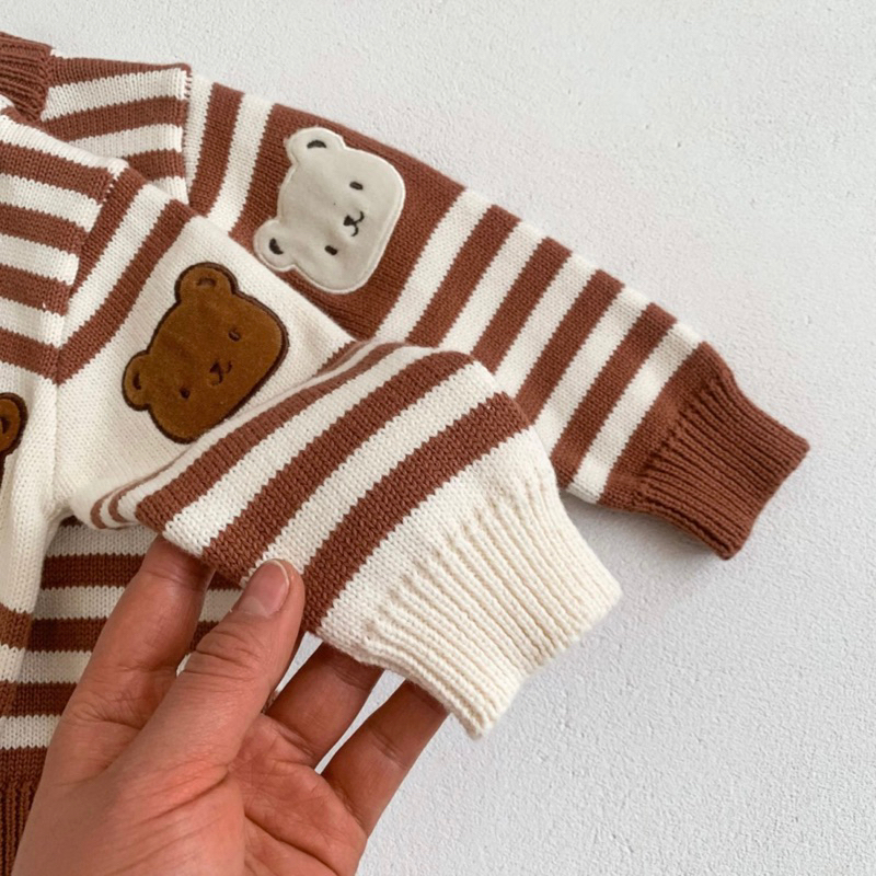 Sweater three bear bayi anak