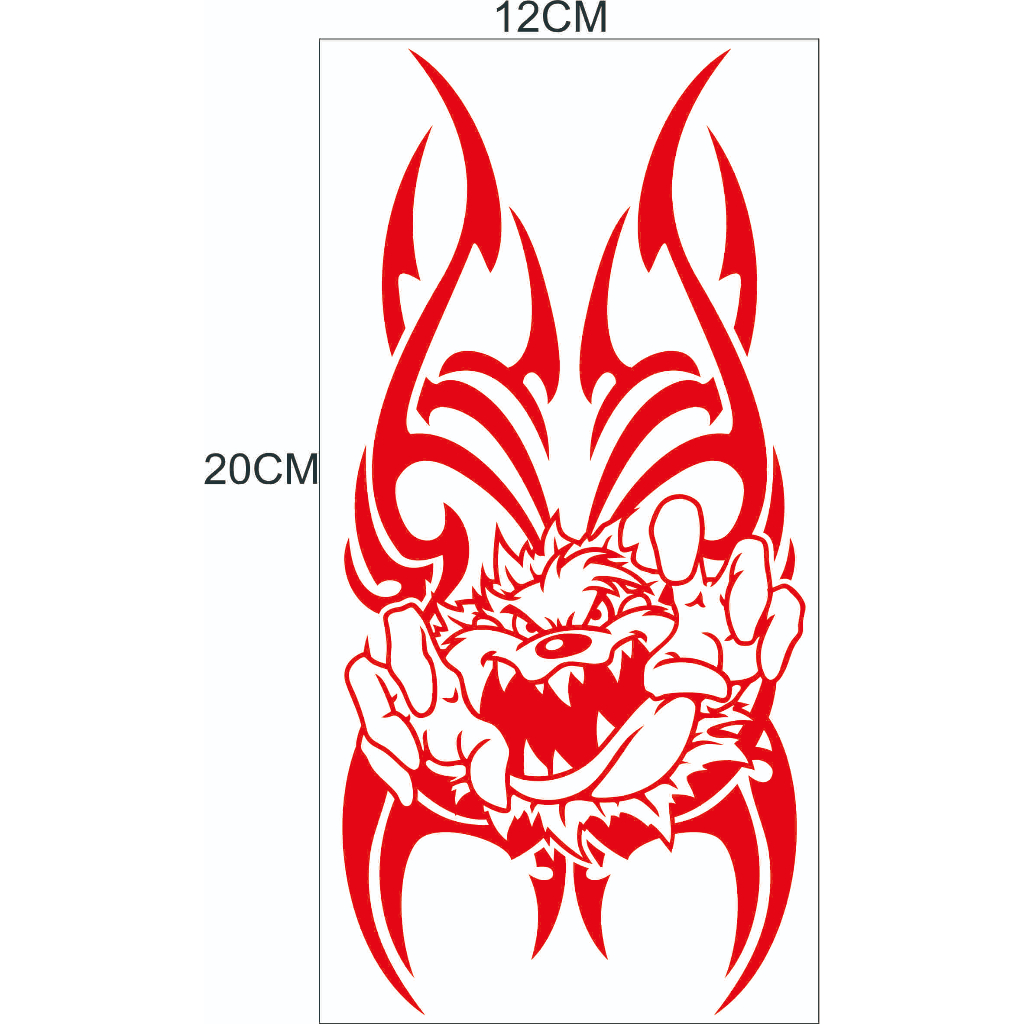 stiker api variasi spakbor depan