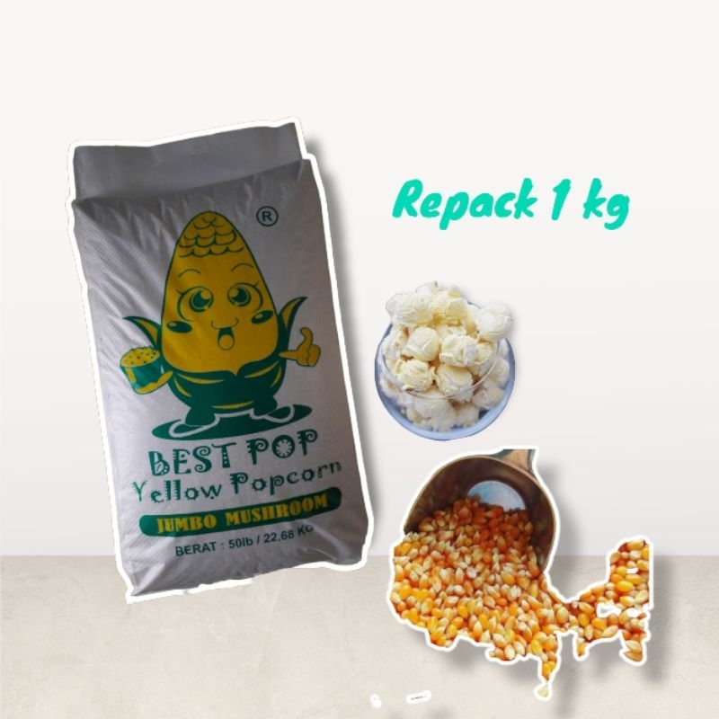 

Jagung Popcorn Jumbo Mushroom BestPop 1kg