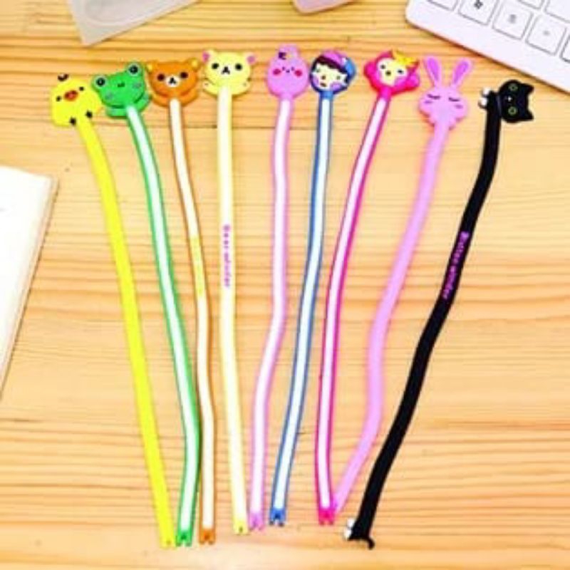 Pengikat Kabel / Perapi Penggulung Kabel Charger Headset Silikon Motif Lucu