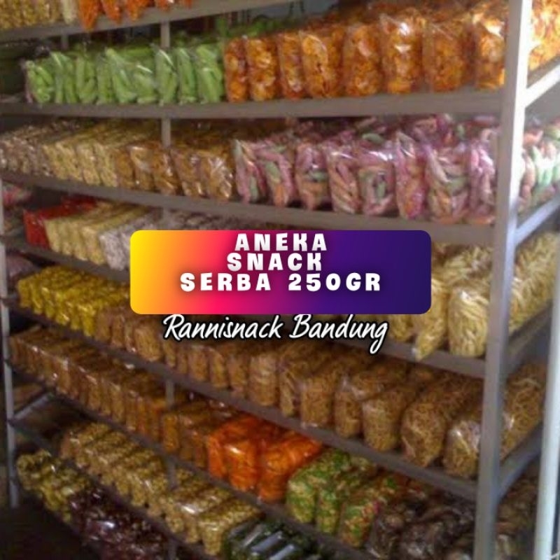 

cemilan bandung aneka varian manis asin gurih pedas serba 250gr