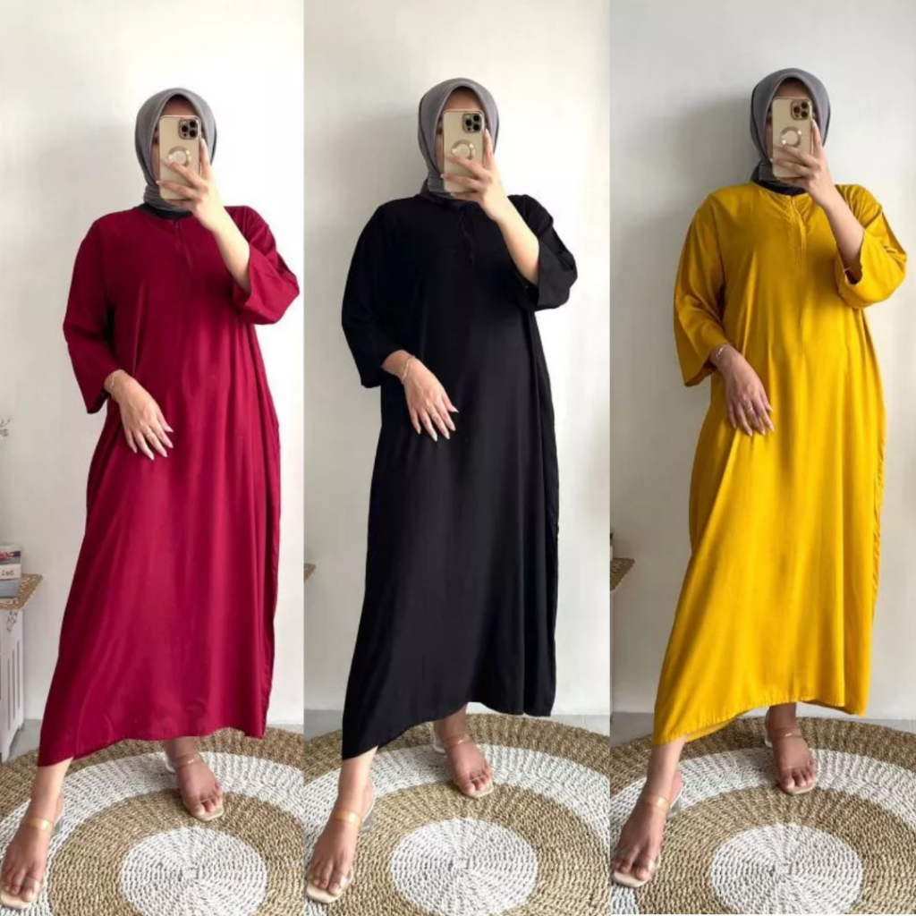 DASTER 3/4 KEKINIAN JUMBO / DASTER BUSUI / DASTER VIRAL LENGAN 3/4 / DASTER RAYON TEBAL /