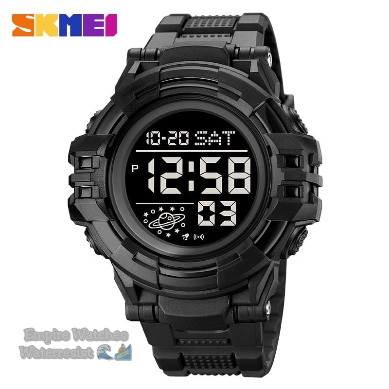 Jam Tangan Skmei 2003 Pria Cowok Digital Strap Rubber Original Waterproof