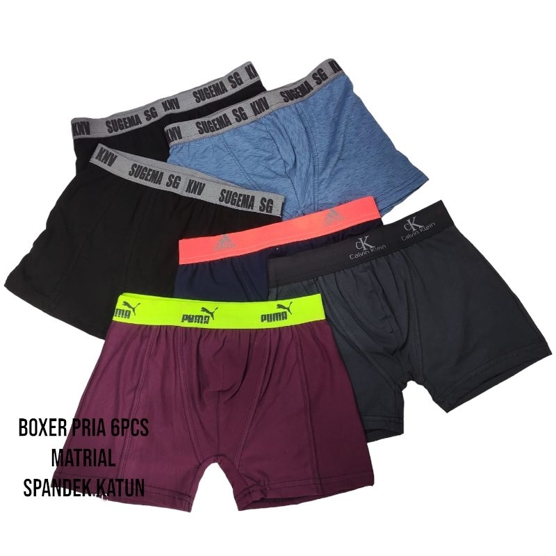 boxer pria 6pcs cd pria boxer pria dewasa