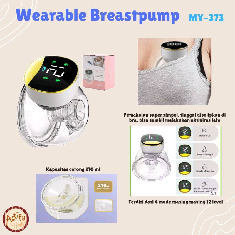 BISA DICHARGE Pompa ASI Elektrik Real Bubee Rechargeable | Wireless Breast Pump RH-289 Pompa ASI Tanpa Kabel Tanpa Selang | Wearable Breastpump | Handsfree Breastpump