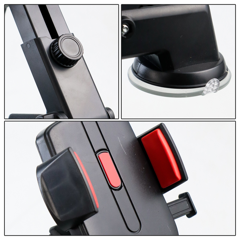 Holder Smartphone Mobil Suction Base - HL-3600 - Black/Red