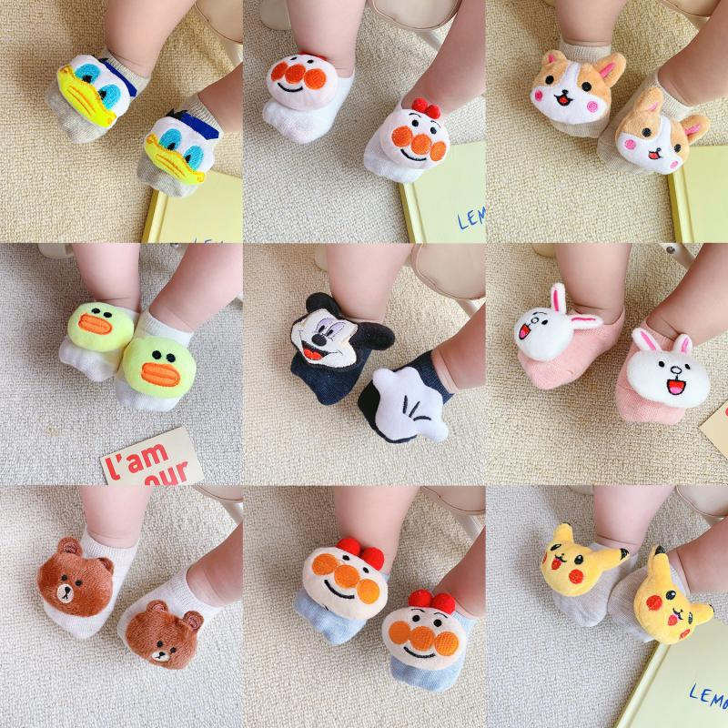 Kaos Kaki Bayi Boneka Karakter 3D Sepatu Bayi Lucu TANPA Rattle Anti Slip Murah Baby Sock Import bb11