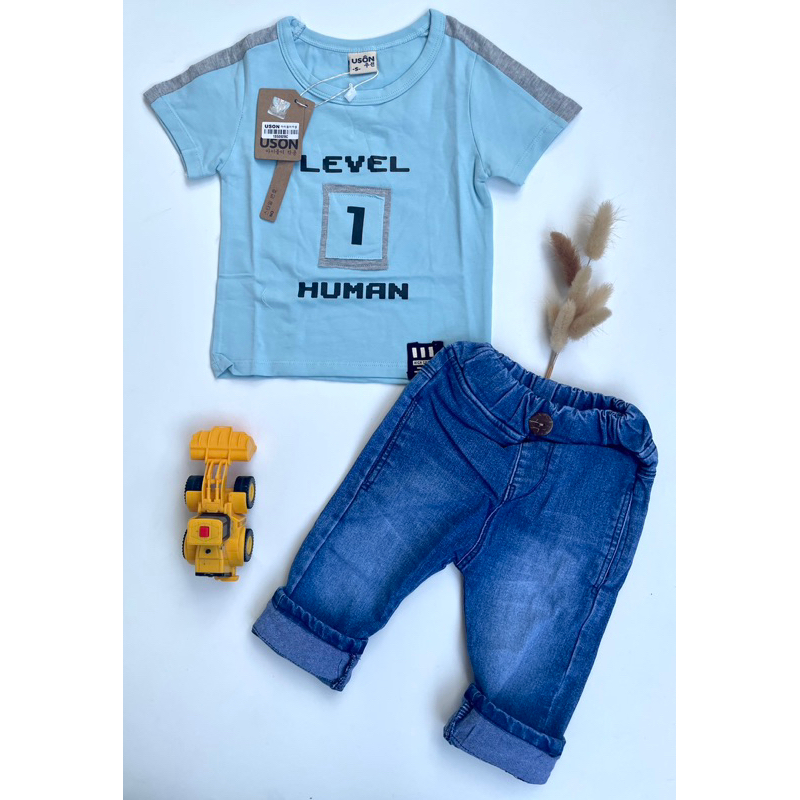 setelan uson 5092 celana jeans pj size S