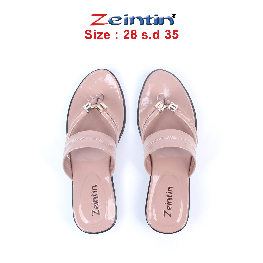 Zeintin - Sandal Anak Wanita Perempuan Kulit Sintetis Sandal Anak Terbaru  Sandal Flat Jepit Anak Sandal Kasual Formal Original  TS