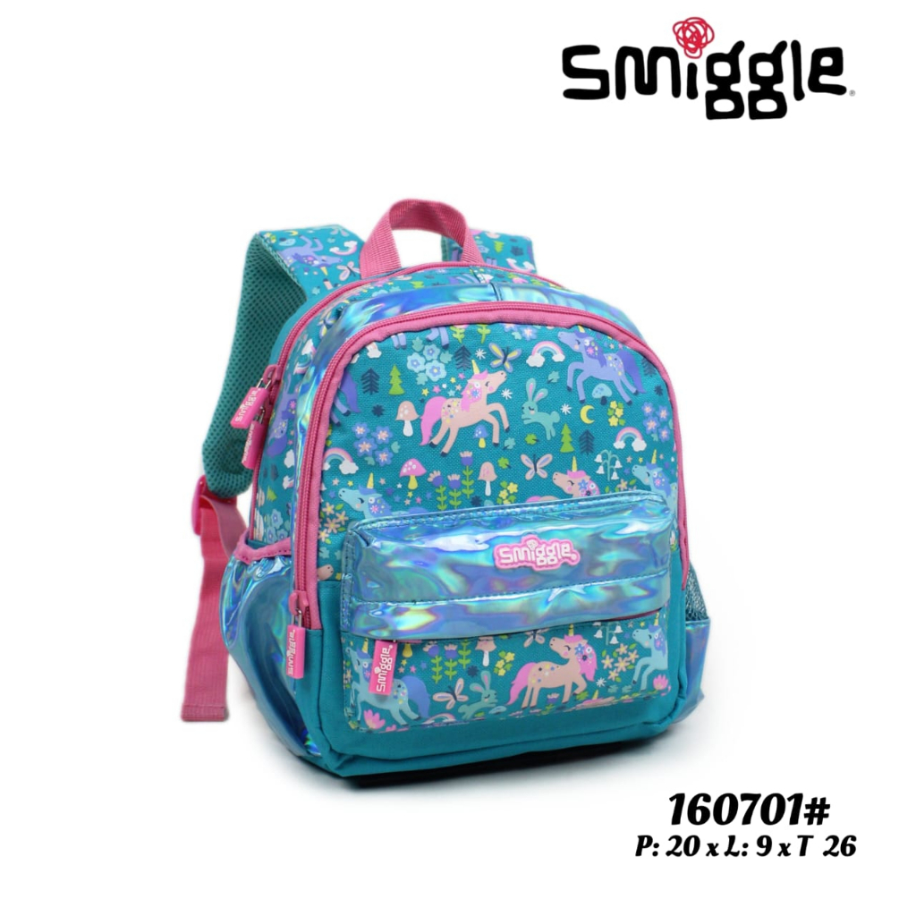 Ransel Tas Backpack Smiggle Playgroup Unicorn Car Racing Mermaid Toddler cowok cewek