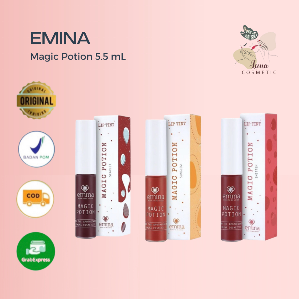 Emina Magic Potion 5.5 mL - Lip Tint Natural dan Fresh