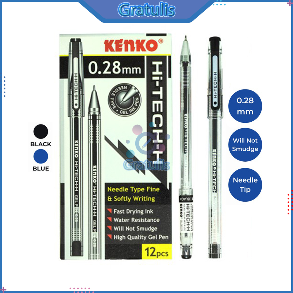 

PENA GEL 1 PACK KENKO [HI-TECH-H/12 PCS] / BOLPOIN 1 PACK / BULPEN KENKO / BOLPEN HI TECH ASLI 1 PAK