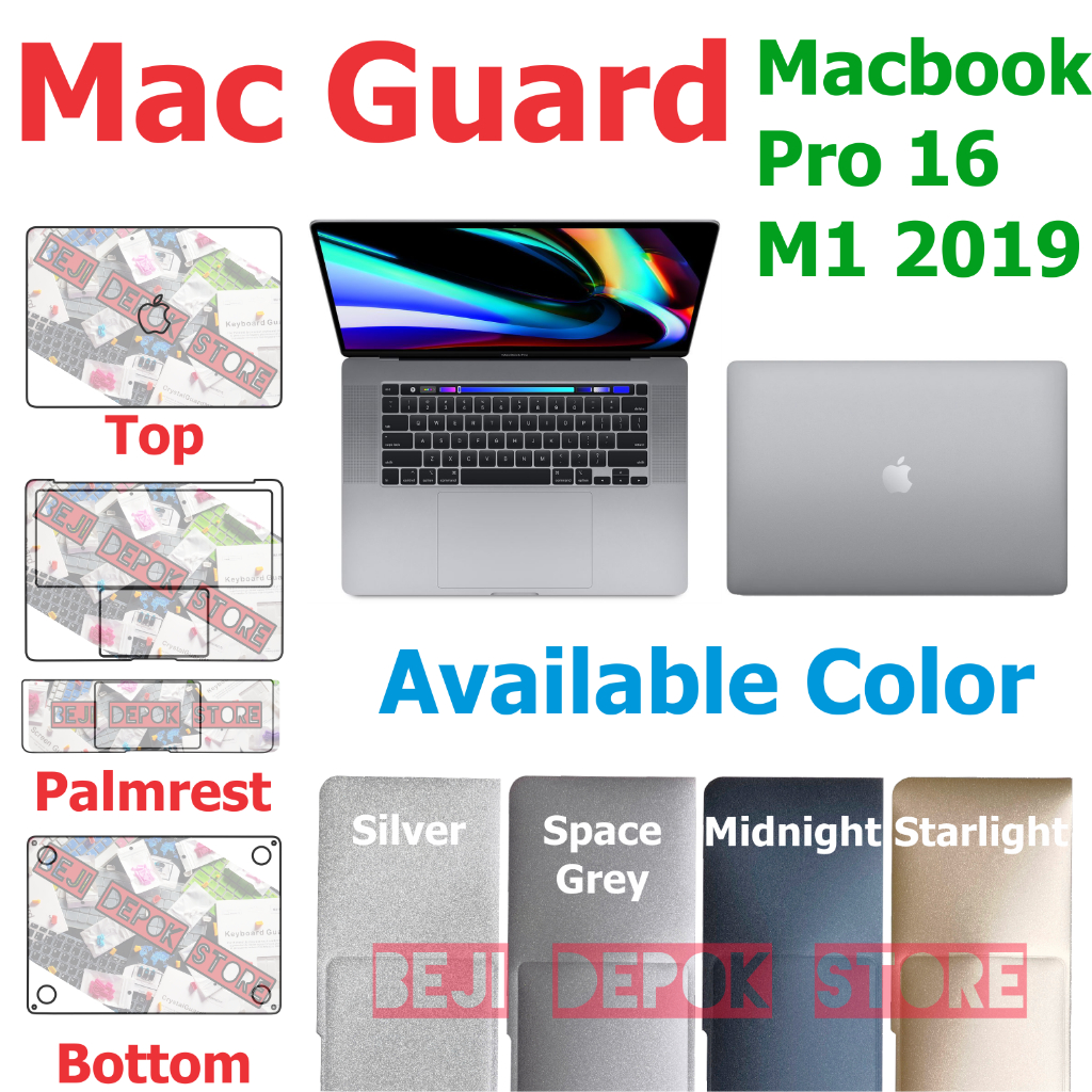 Macbook Pro 16 M1 A2141 Skin Protector Palmrest Palmguard Macguard