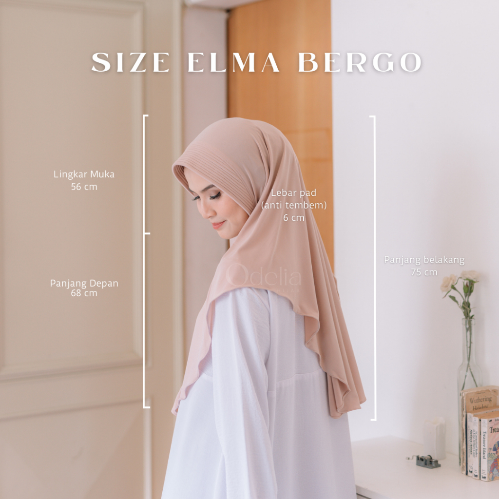 ELMA BERGO - HOME SERIES COLLECTION ( JILBAB INSTAN ) - ODELIAHIJAB