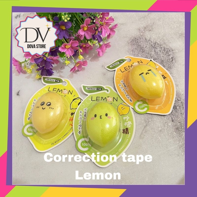 

CORECTION TAPE LEMON COTAP LUCU PERLENGKAPAN SEKOLAH