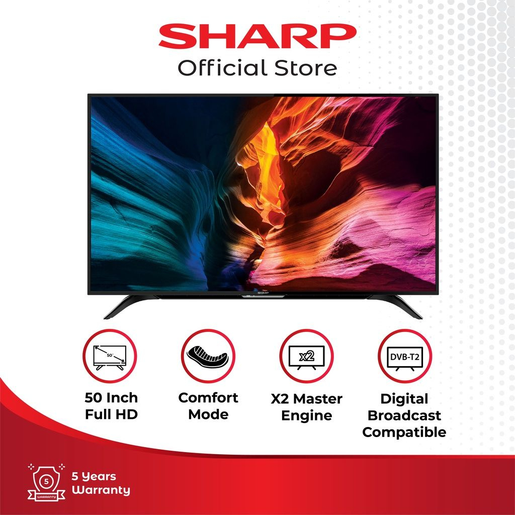 TV LED Sharp 50 Inch Android 11 GoogleTV 2T-C50EG1i / 50EG1i / 50EG