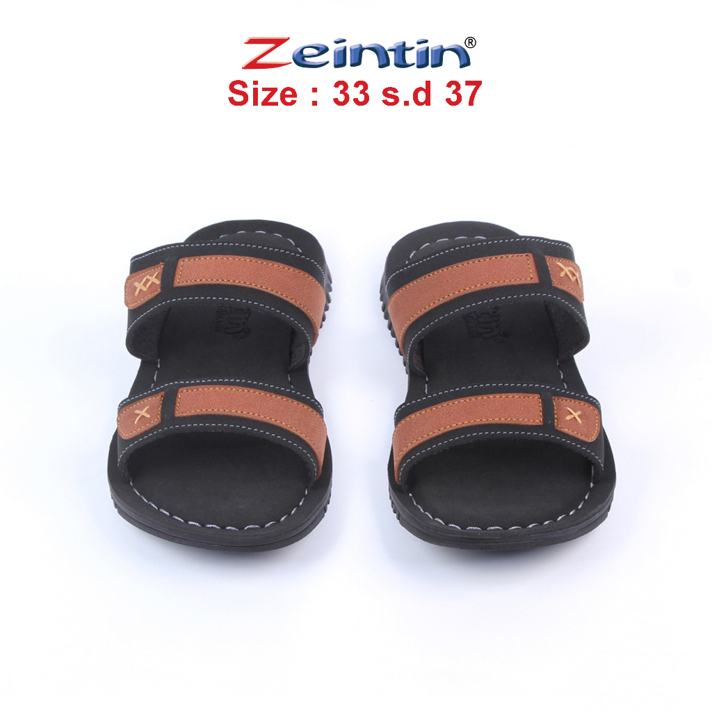 Zeintin - Sendal Kulit Sintetis Anak Laki - Laki/ Model Terbaru Sandal Anak Kekinian Pria Terbaru 2022 Cowok/ Hand Made Original Zeintin IN