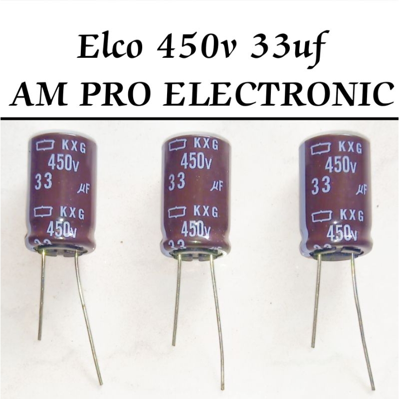 Elco 450v 33uf Elko Pengganti 33uf 400v 22uf 47uf Coklat Original