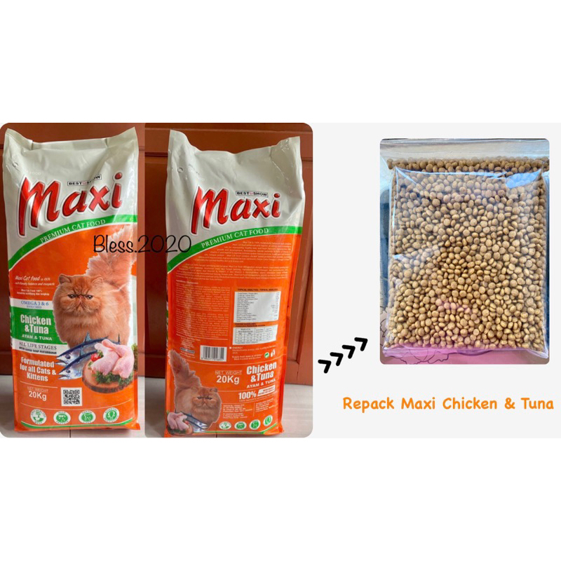 Repack Maxi Chicken &amp; Tuna / Premium Cat Food / All Life Stages, For All Cat &amp; Kittens