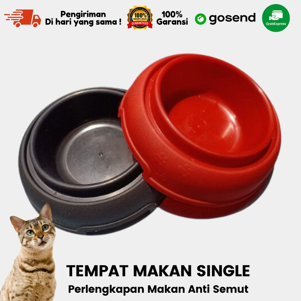 Tempat Makan Anti Semut Bulat Hewan Anjing Kucing