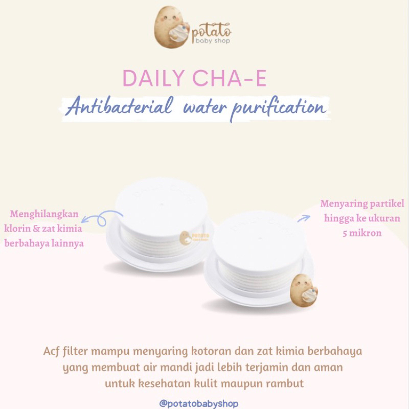 Daily Cha-E Antibacterial Water Purification ACF Shower Filter - 3 Pcs