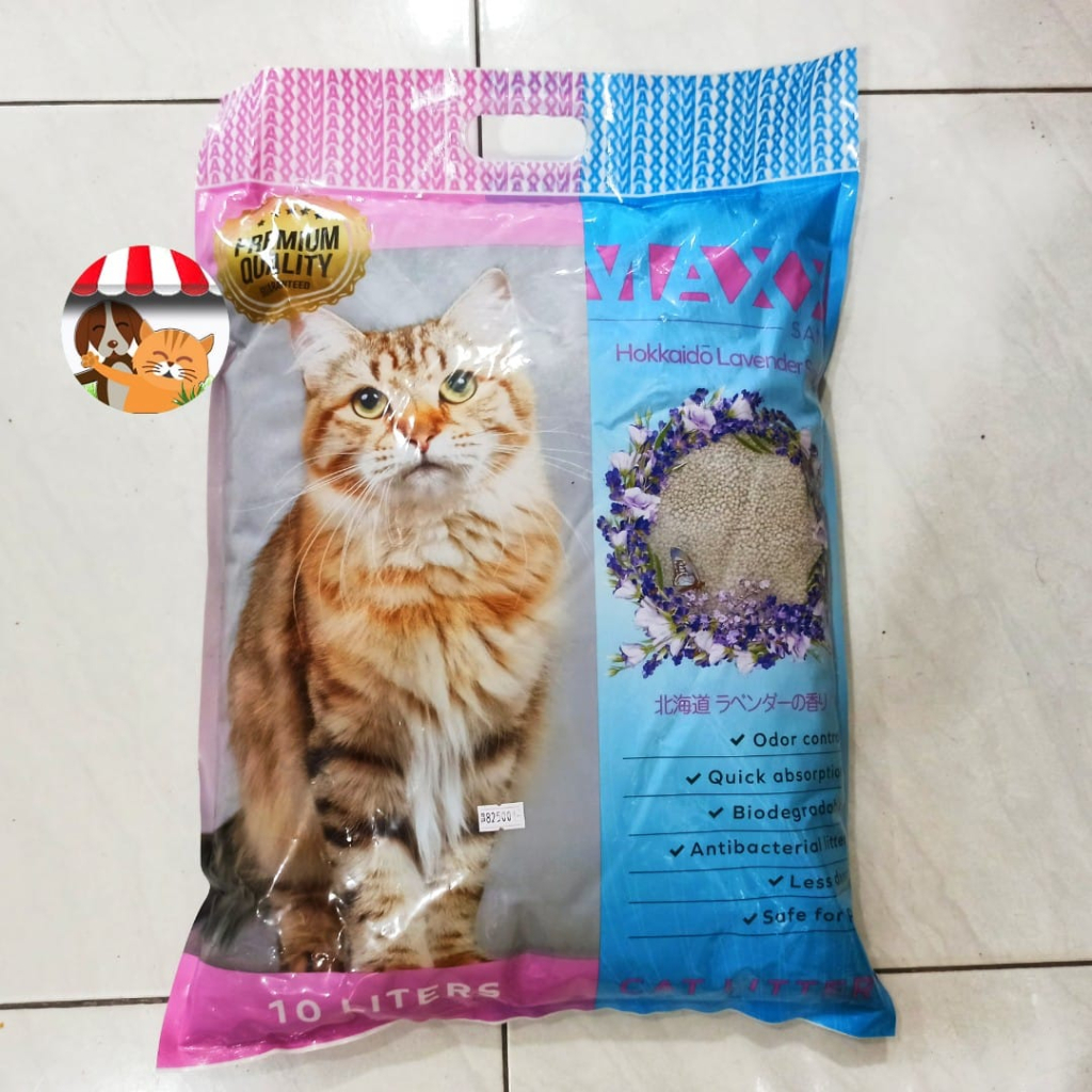 Pasir Kucing Gumpal Wangi Maxx 10 Litter - Pasir Import Bentonite Cat Sand 10 Liter