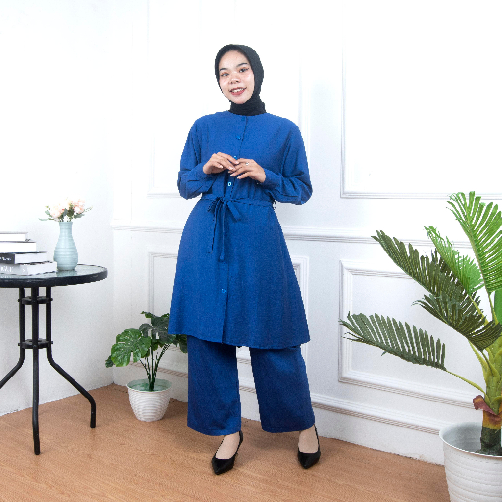 VS - Setelan Dress Lebaran Wanita Muslim Jamela