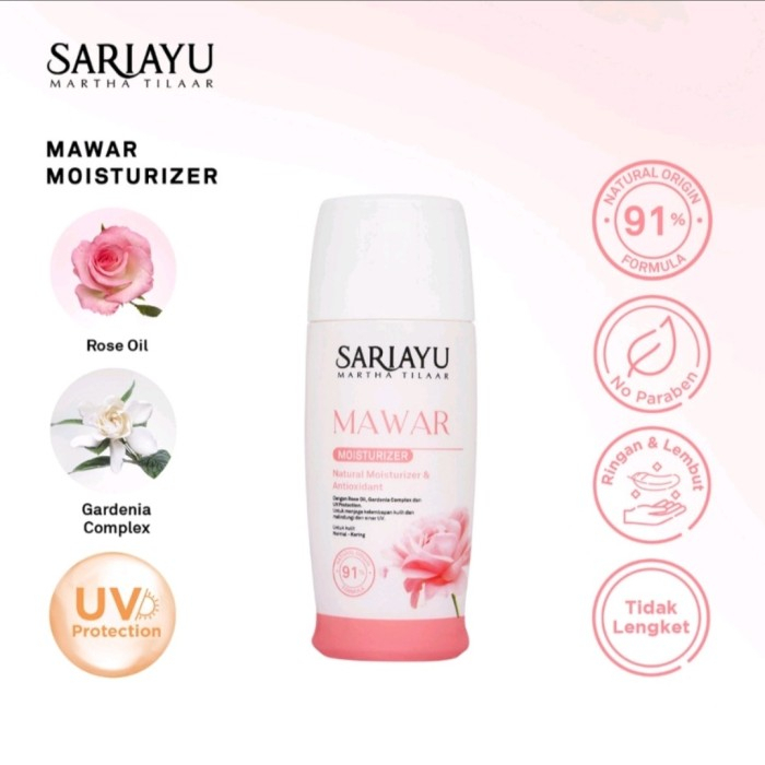 SARIAYU MOISTURIZER PELEMBAB WAJAH JERUK DAN MAWAR 35ML