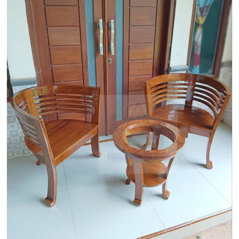 kursi teras minimalis / kursi teras minimalis cantik / kursi teras kayu jati murah