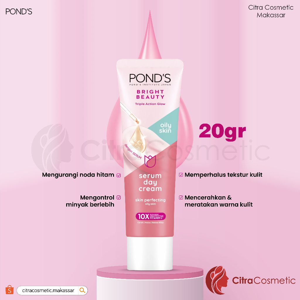 Ponds White Beauty Day Cream For Oily Skin 20 Gr | 40 Gr