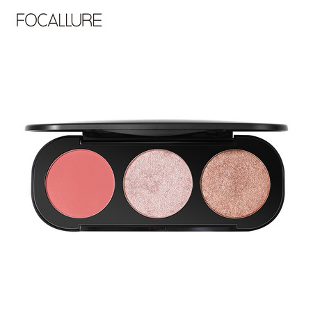 FOCALLURE Blush &amp; Highlighter 3in1 Palette