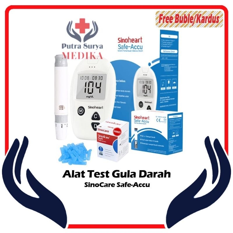 Sinocare Safe-Accu Alat Cek Gula Darah