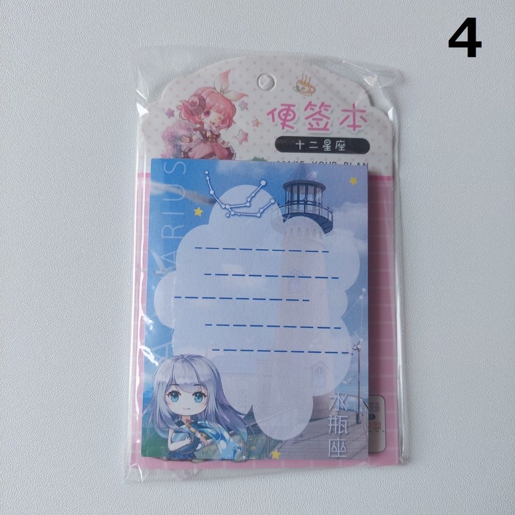 JRN035 – Buku Kertas Notes Memo Anak Gambar Anime Kartun Zodiac Scrapbook Journal Dairy