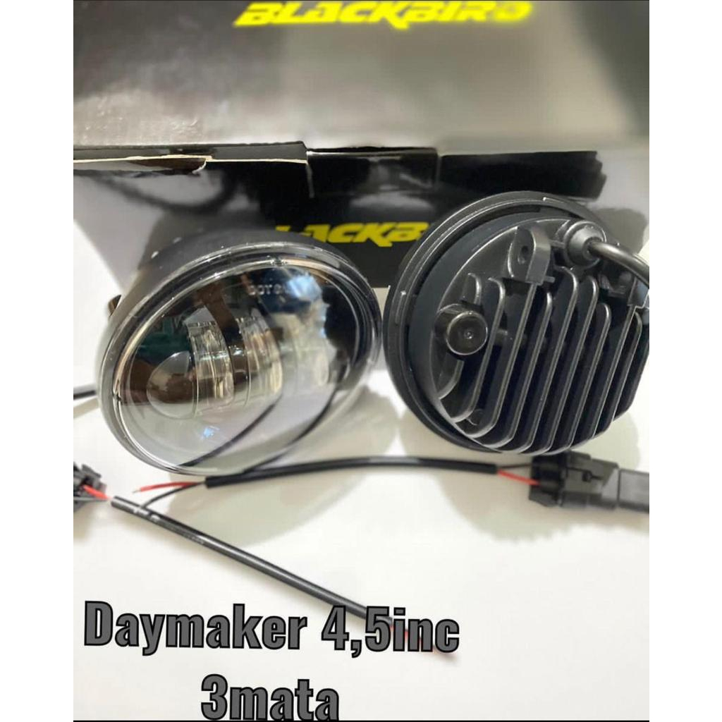 LAMPU DEPAN / HEADLAMP REFLEKTOR DAYMAKER C70 2 MODE 4,5 INCH ORIGINAL BLACKBIRD PNP HONDA C70 C50 C