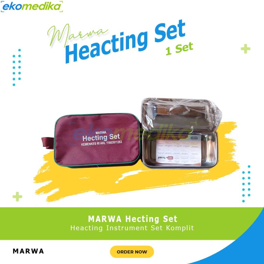 Hecting Set MARWA / Heacting Instrument Set Komplit MARWA Hecting Set