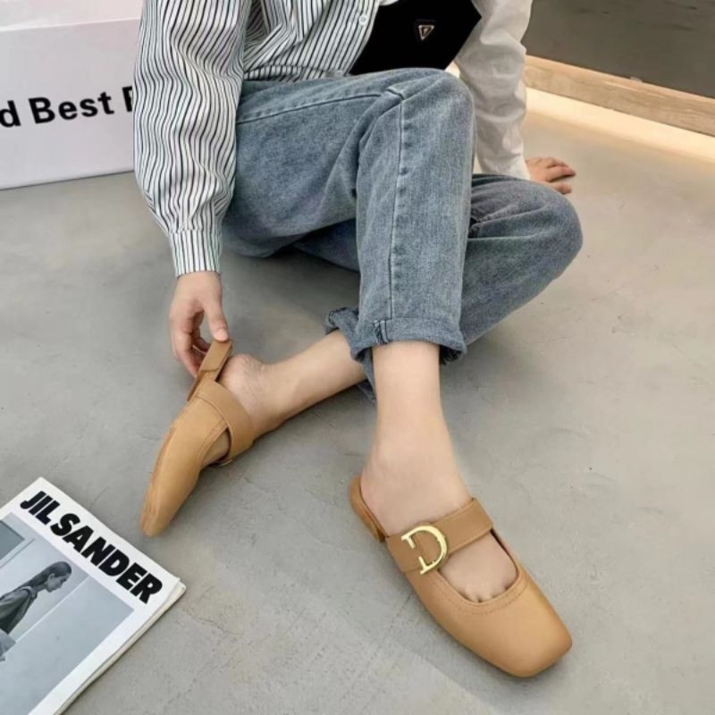 Sandal New Flat Shoes Wanita Celine heels Import High Quality RF