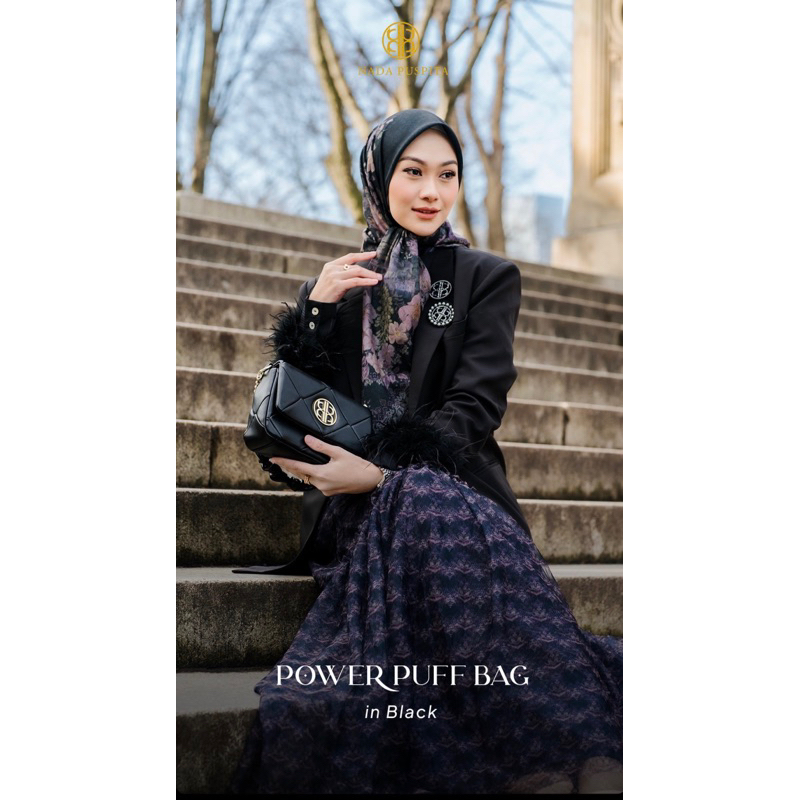 The Power Puff Bag Nada Puspita Bag Black