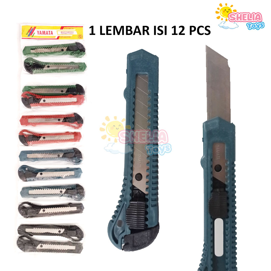 

CUTTER BUTEK BESAR PEMOTONG KERTAS CUTTER MURAH 1 LEMBAR ISI 12