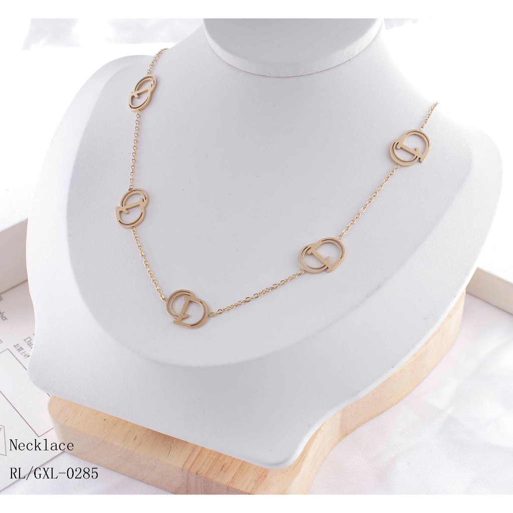 Kalung Titanium Anti Karat Perhiasan Fashion 0285