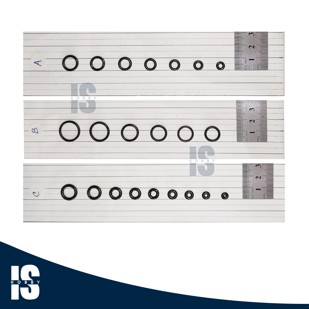 Rubber Seal O-Ring Set Sil Karet senapan ,selang air  berbagai ukuran