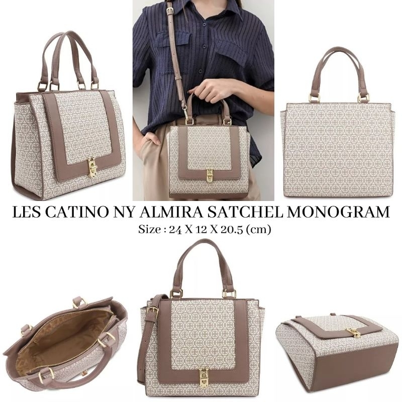 TAS LES CATINO NY ALMIRA SATCHEL MONOGRAM