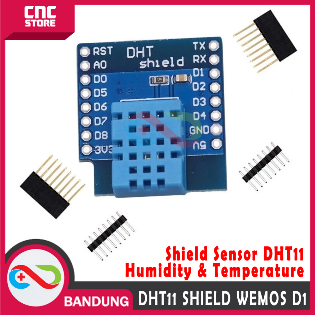 SHIELD DHT11 FOR WEMOS D1 MINI PRO SENSOR SUHU &amp; KELEMBABAN HUMIDITY