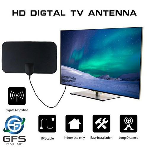 Antena TV Digital DVB-T2 4K TFL-D139 Antena TV Indoor Leaf High Gain 25dB DVBT2 - Antenna Dalam Rumah