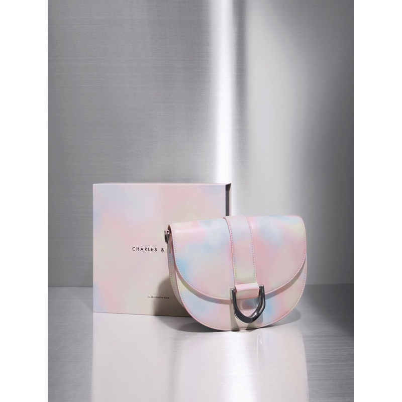 BAGSBUNNY15 • TAS WANITA CNK 1987 GIFT SET WITH BOX GABINE SADDLE BAG